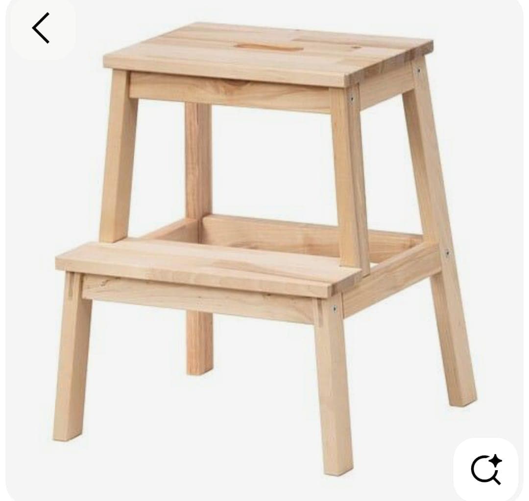 Wooden Step Stool 2 - Step | Solid Pine 100kg Capacity | Handmade | WoodEnzo - WoodEnzo