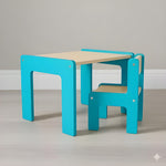 Handmade Montessori Activity Table and Chair Set: Solid Wood