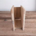 Wooden Napkin Holder | 9mm Pine, Natural & Walnut Finish | Handmade Minimalist Table Decor | WoodEnzo