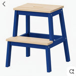 Wooden Step Stool | Two-Step Solid Pine Stool | Handmade Kitchen & Home Helper | 100kg Capacity | WoodEnzo