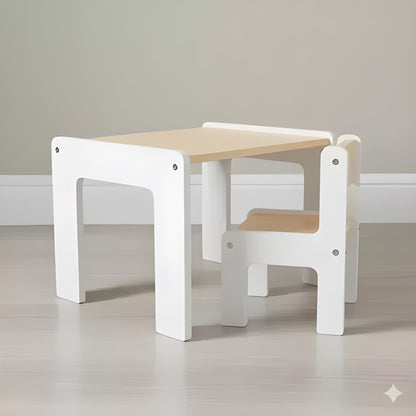 Handmade Montessori Activity Table and Chair Set | Solid Wood | WoodEnzo - WoodEnzo
