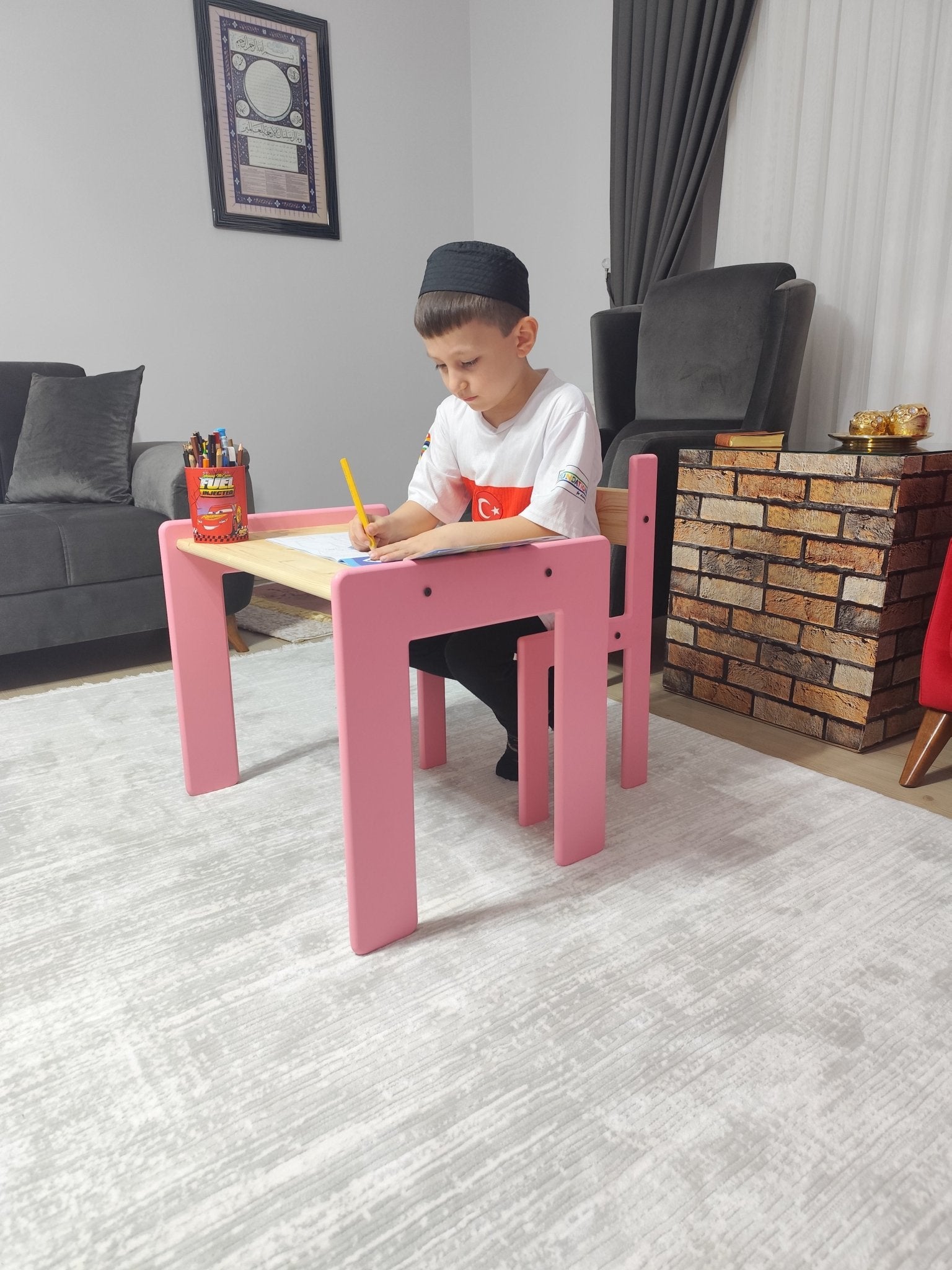 Handmade Montessori Activity Table and Chair Set | Solid Wood | WoodEnzo - WoodEnzo