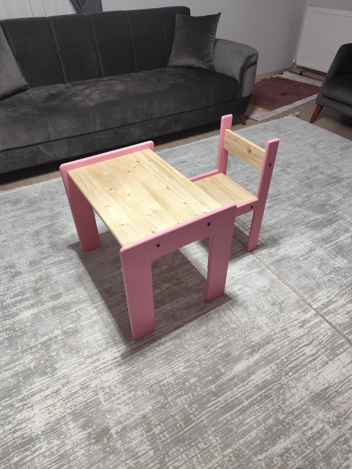 Handmade Montessori Activity Table and Chair Set | Solid Wood | WoodEnzo - WoodEnzo