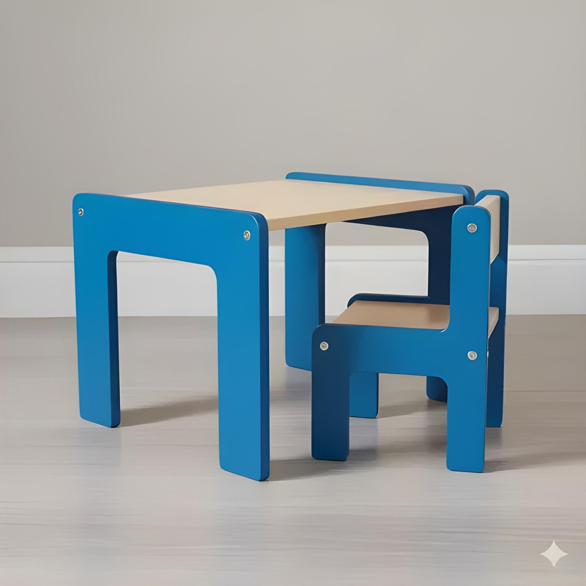 Handmade Montessori Table & Chair Set – Solid Wood Top - WoodEnzo