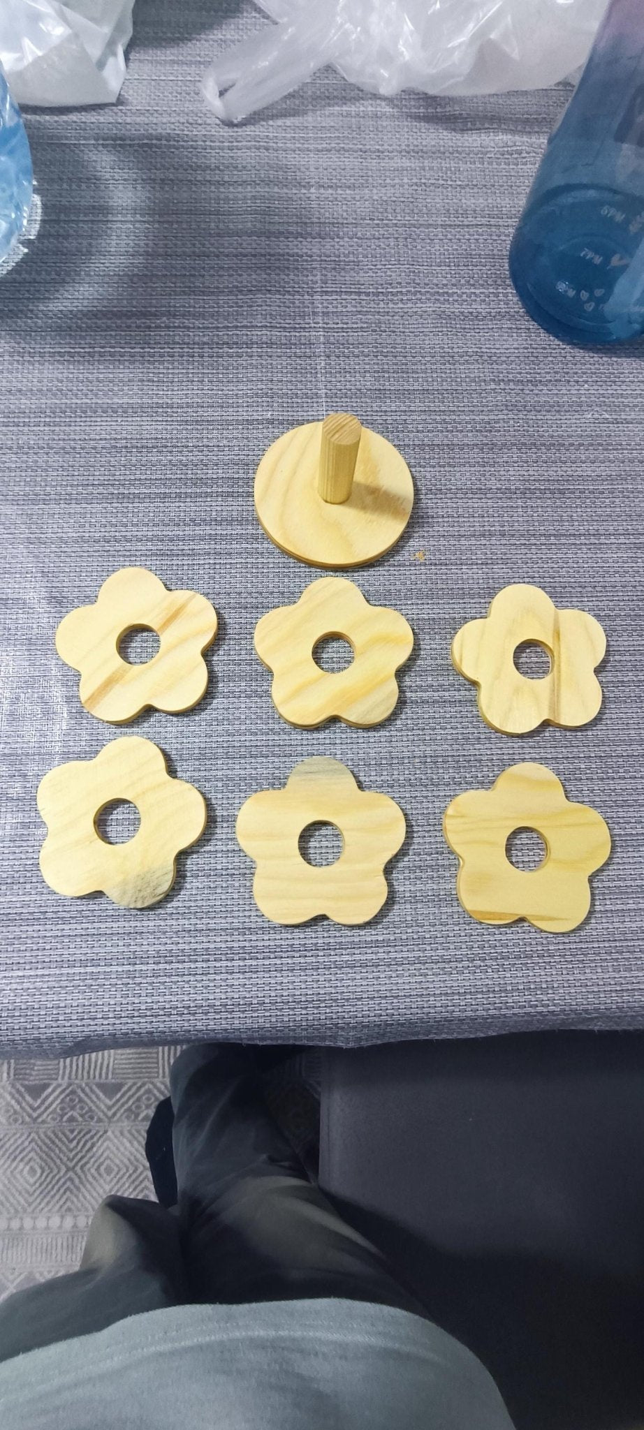 Handmade Pine Wood Coaster Set with Stand | 6 Coasters | WoodEnzo - WoodEnzo