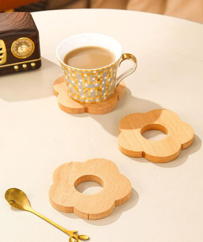 Handmade Pine Wood Coaster Set with Stand | 6 Coasters | WoodEnzo - WoodEnzo