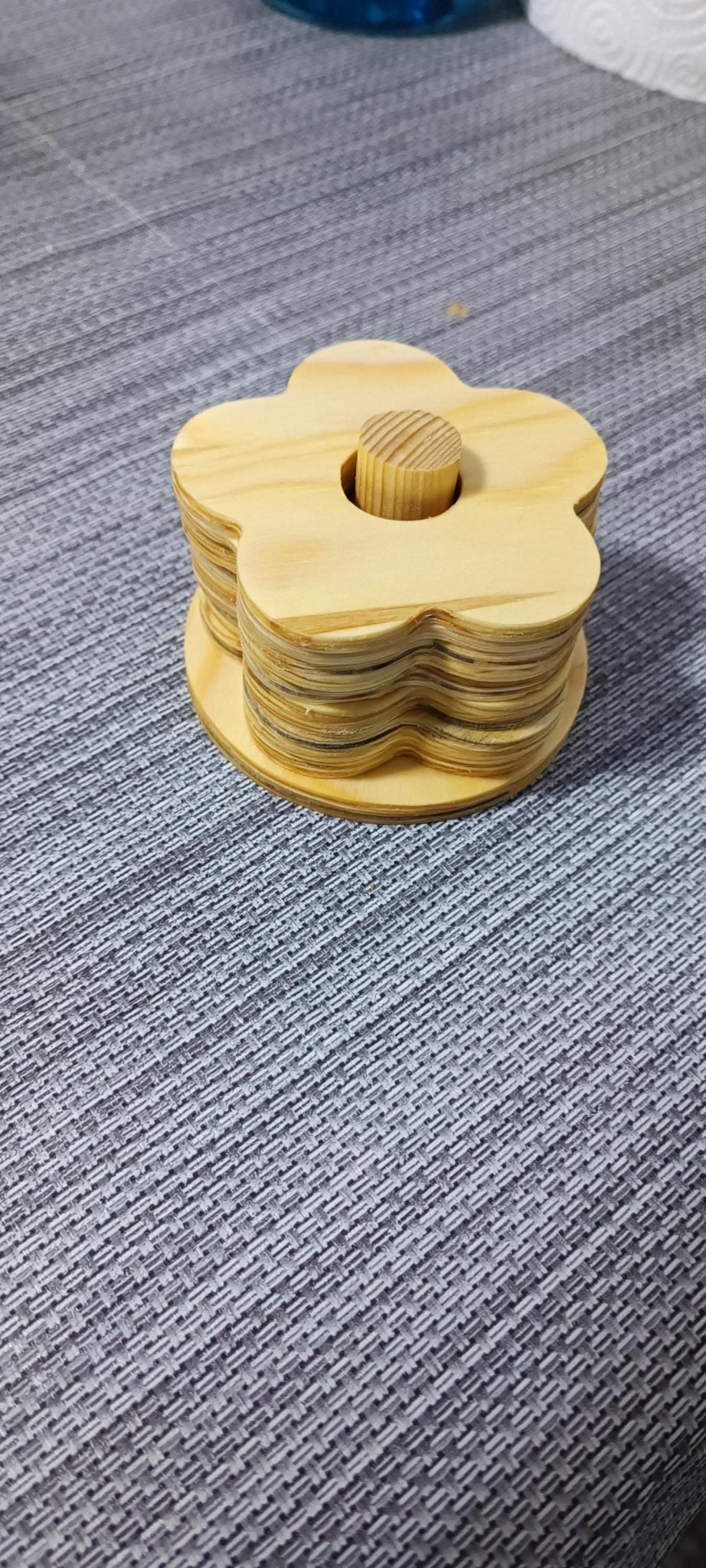 Handmade Pine Wood Coaster Set with Stand | 6 Coasters | WoodEnzo - WoodEnzo