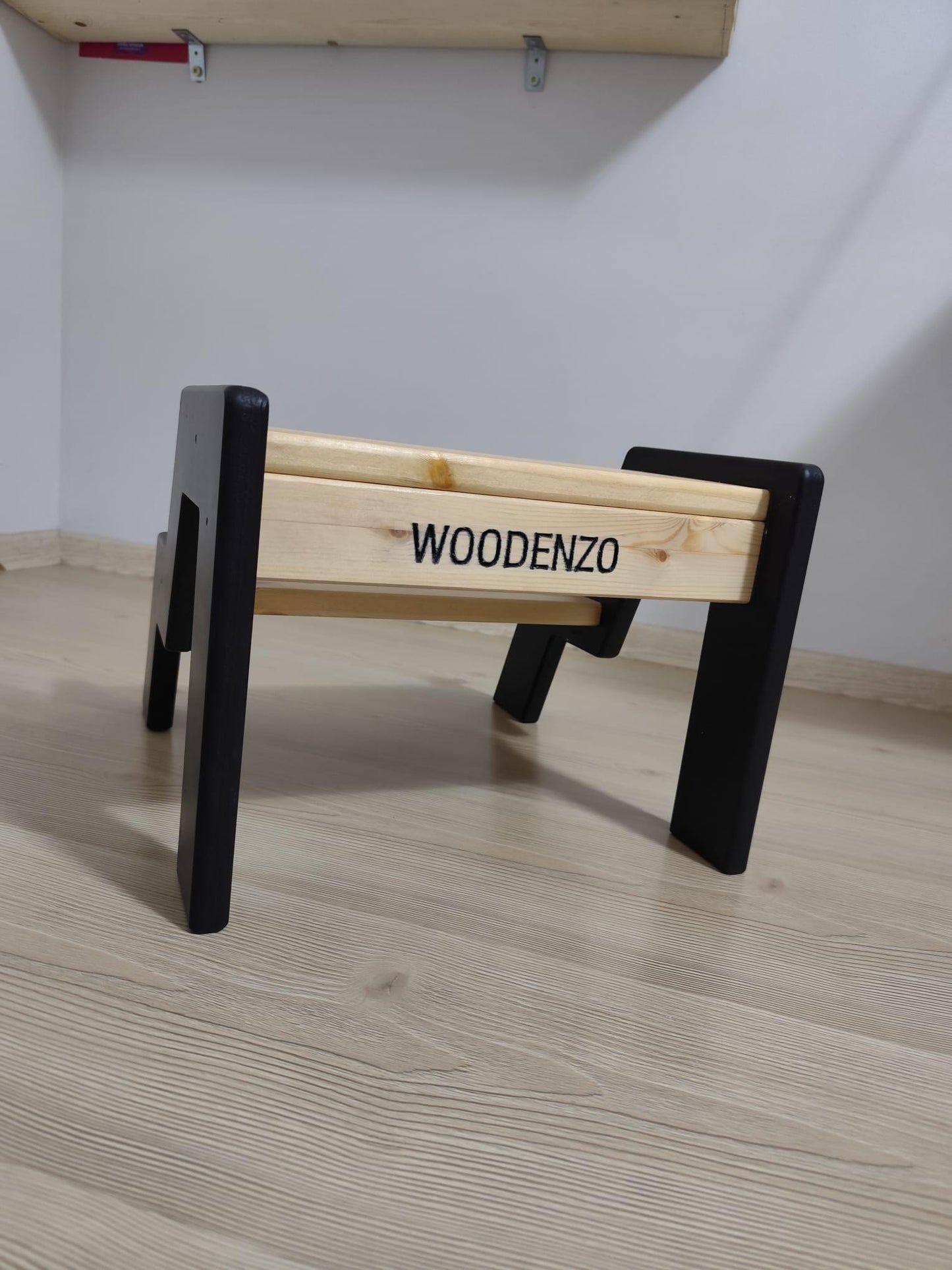 Montessori Wooden Step Stool for Kids | 40kg Safety Rated | Solid Pine | WoodEnzo - WoodEnzo