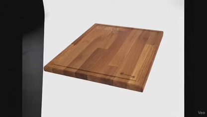Giant Oak Cutting Board 40x50cm | Premium Unfinished Wood | WoodEnzo