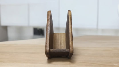 Wooden Napkin Holder | Walnut Finish Pine 9mm | Handmade | WoodEnzo