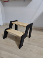 Montessori Wooden Step Stool for Kids – 40 kg Safety Rated – Non-Toxic Finish – Solid Pine