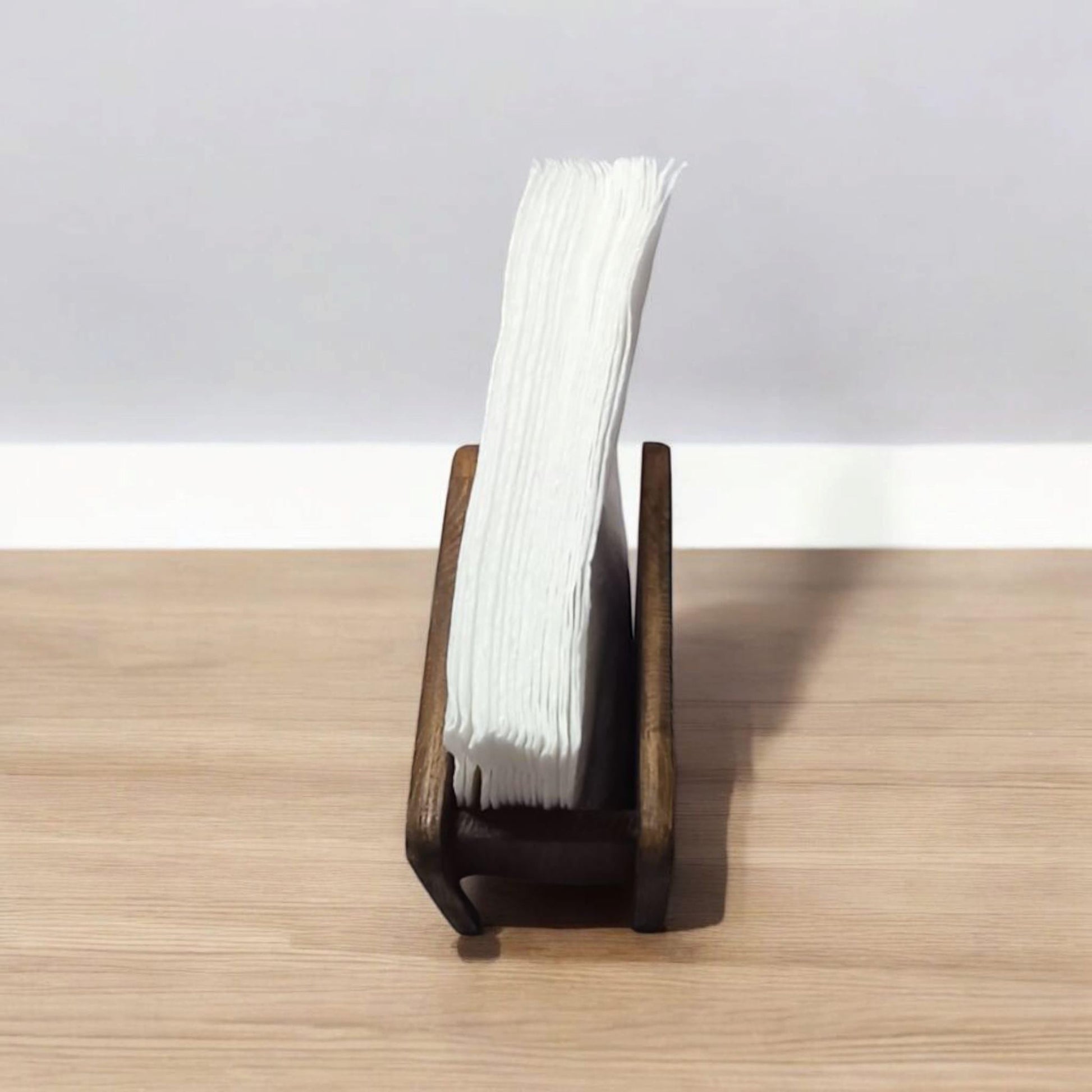 Wooden Napkin Holder | Walnut Finish Pine 9mm | Handmade | WoodEnzo - WoodEnzo