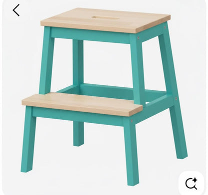Wooden Step Stool 2 - Step | Solid Pine 100kg Capacity | Handmade | WoodEnzo - WoodEnzo