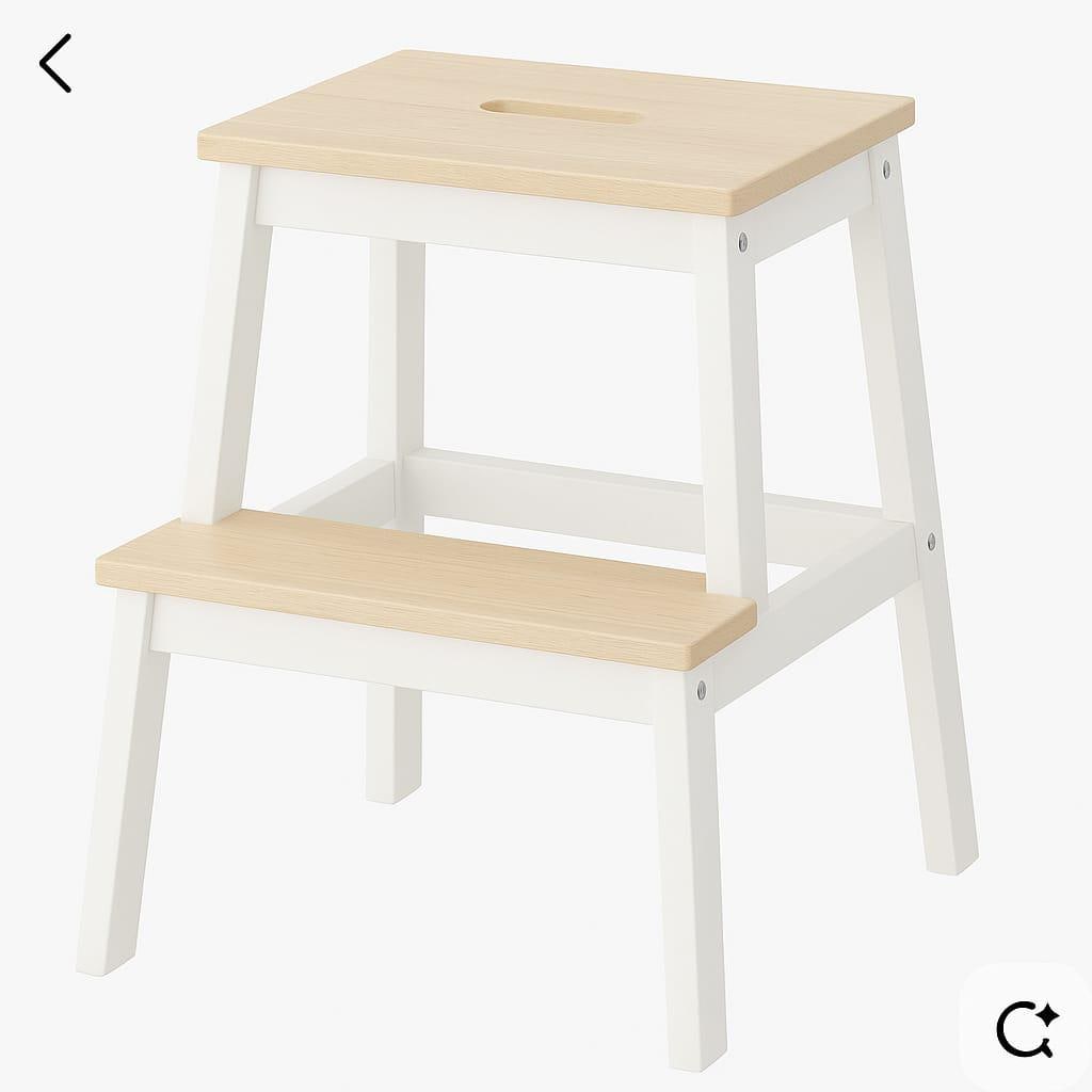 Wooden Step Stool 2 - Step | Solid Pine 100kg Capacity | Handmade | WoodEnzo - WoodEnzo