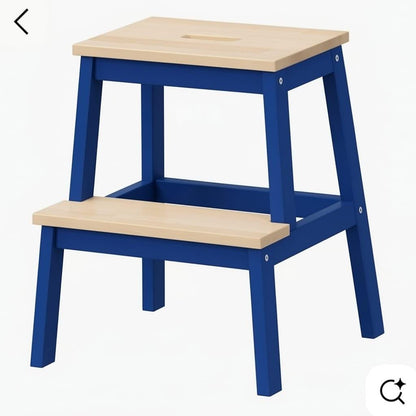 Wooden Step Stool 2 - Step | Solid Pine 100kg Capacity | Handmade | WoodEnzo - WoodEnzo