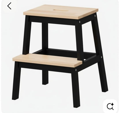 Wooden Step Stool 2 - Step | Solid Pine 100kg Capacity | Handmade | WoodEnzo - WoodEnzo